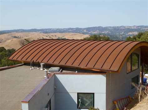 types of curved metal roof